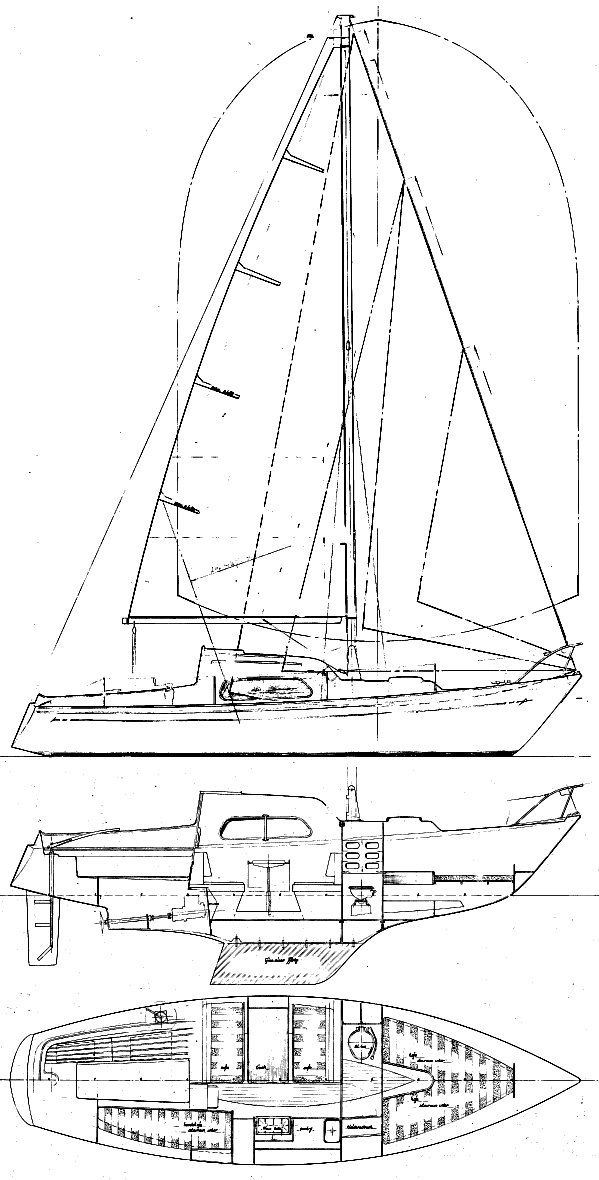 Optima 83 dehler sailboat under sail