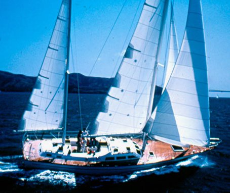Orion 50 sailboat under sail