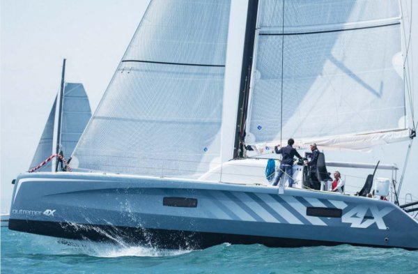 Outremer 4x sailboat under sail