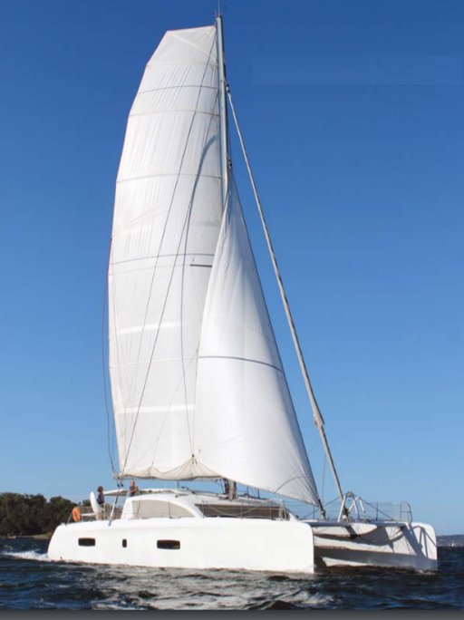 Outremer 5x sailboat under sail