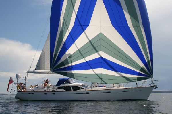 Oyster 66 sailboat under sail