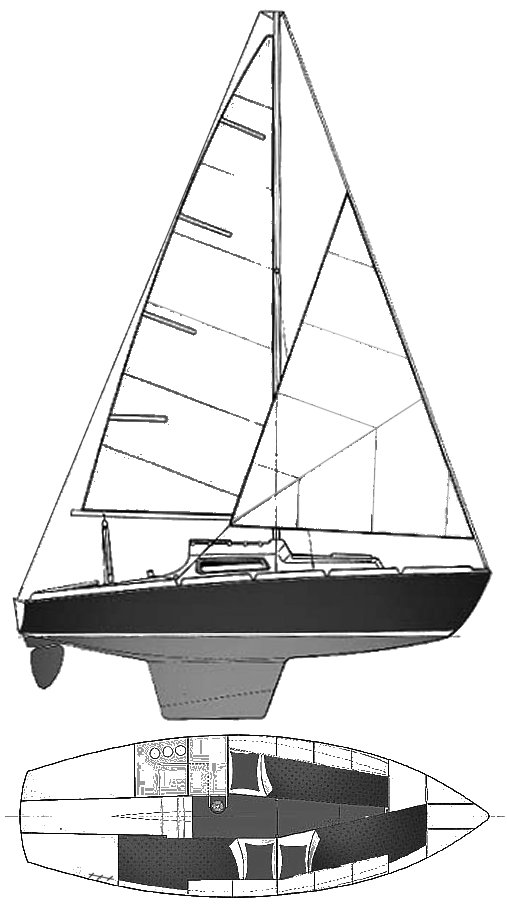 Pampero amel sailboat under sail