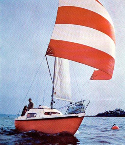 Pandora mk i sailboat under sail