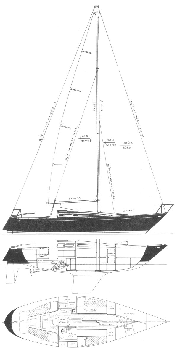 Pari 34 sailboat under sail
