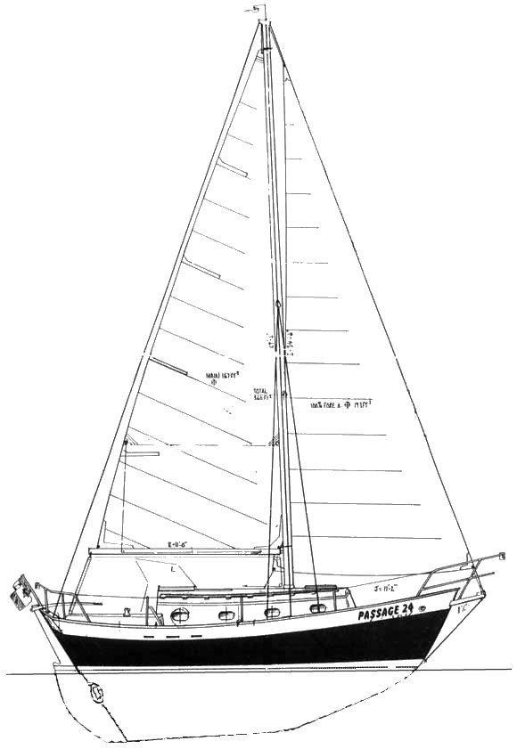 Passage 24 sailboat under sail