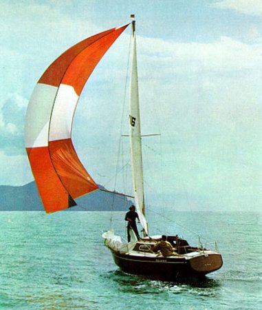 Passatore sailboat under sail