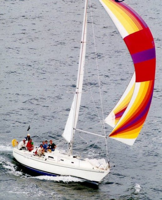 Pearson 36 2 sailboat under sail