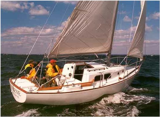 Renegade 27 Pearson sailboat under sail