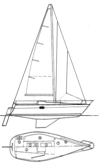 Pen duick 600 sailboat under sail