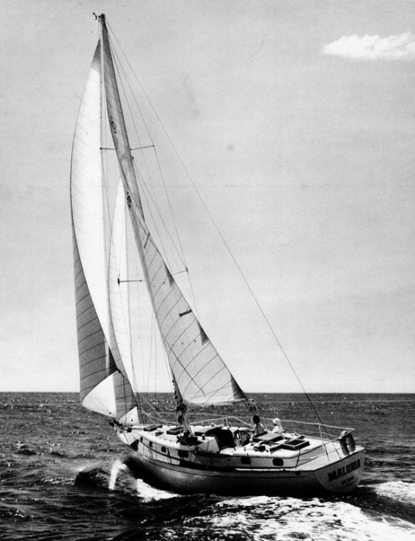 Kelly peterson 44 sailboat under sail