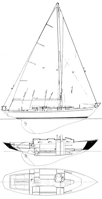 Pipedream 37 sailboat under sail