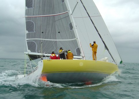 Pogo 40 sailboat under sail