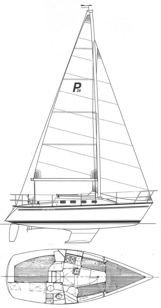 precision 28 sailboat for sale