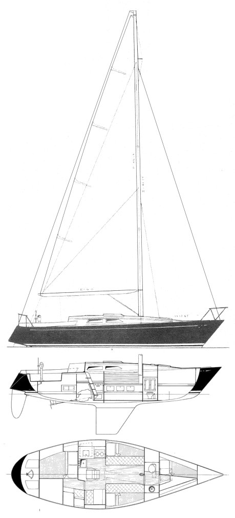 Prestige 36 sailboat under sail
