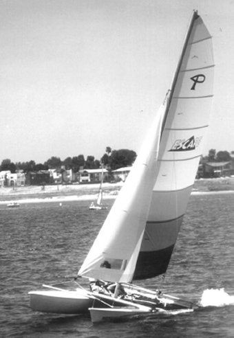 Prindle escape sailboat under sail