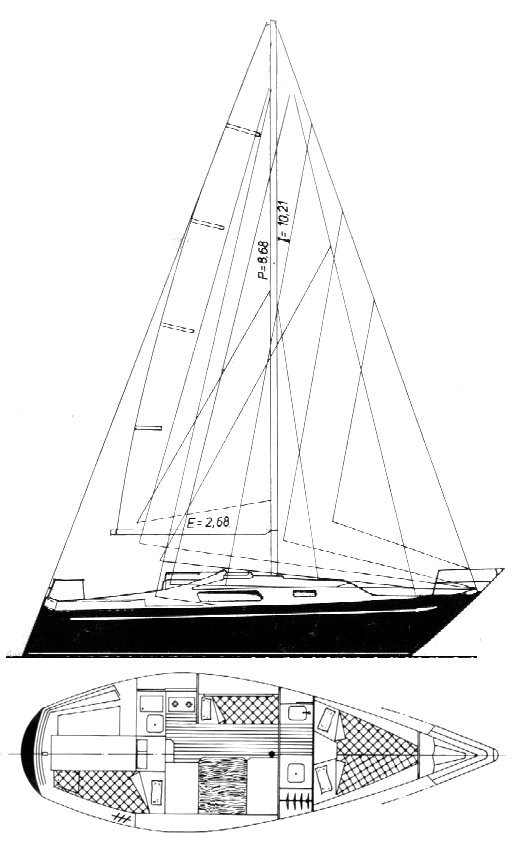 Puma 26 sailboat under sail