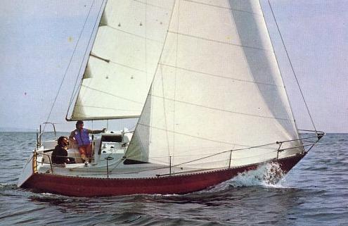 Puma 27 sailboat under sail