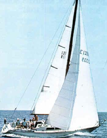 Puma 34341 sailboat under sail