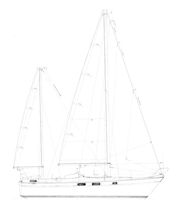 Ea 1030 sailboat under sail