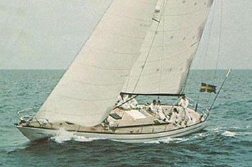 Queen helmsman sailboat under sail
