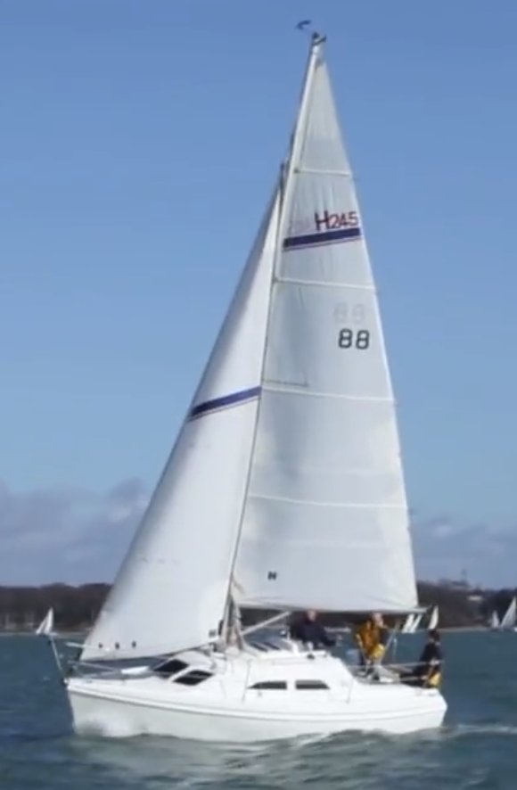 Ranger 245 thomas sailboat under sail
