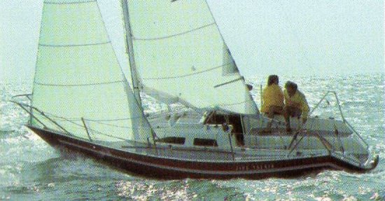 Ranger 26 2 mull sailboat under sail
