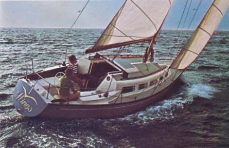 Ranger 33 sailboat under sail