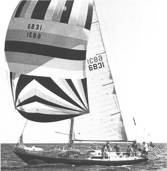 Redline 41 mki cc sailboat under sail