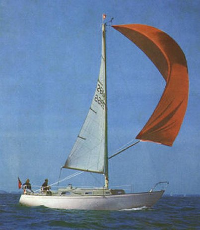 Rival 32 sailboat under sail