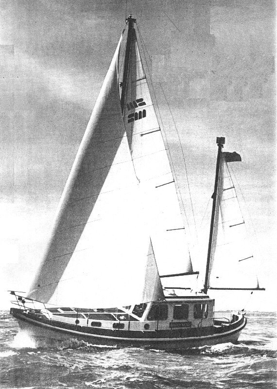Rogger 35 sailboat under sail