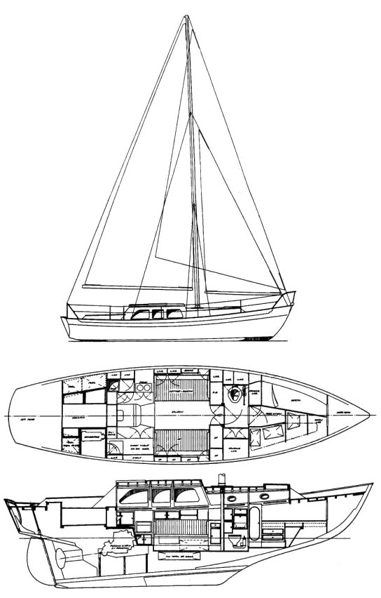 Rose rambler 35 laurent giles sailboat under sail