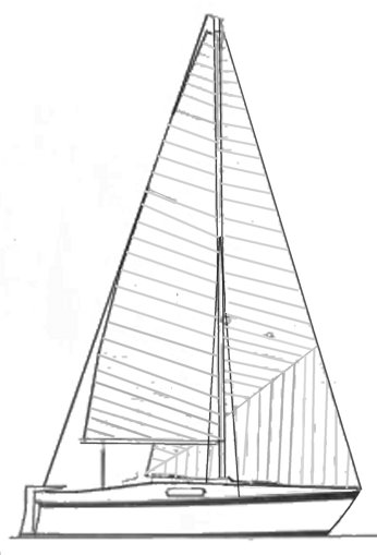 Roy 20 sailboat under sail