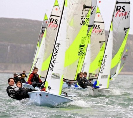 Rs feva sailboat under sail