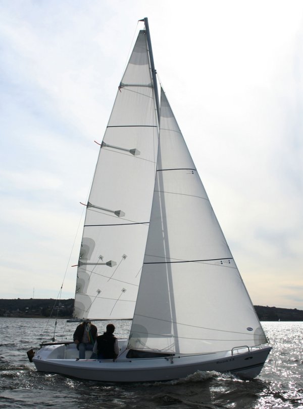 Ruesch 55 sailboat under sail