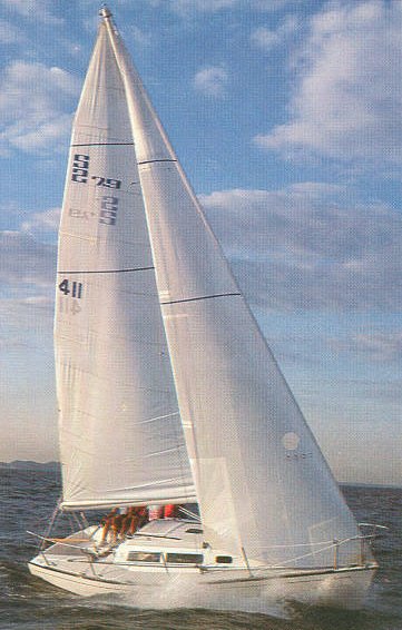 S2 79 fk sailboat under sail