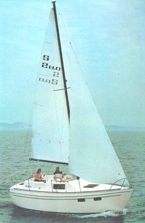 S2 80 c sailboat under sail