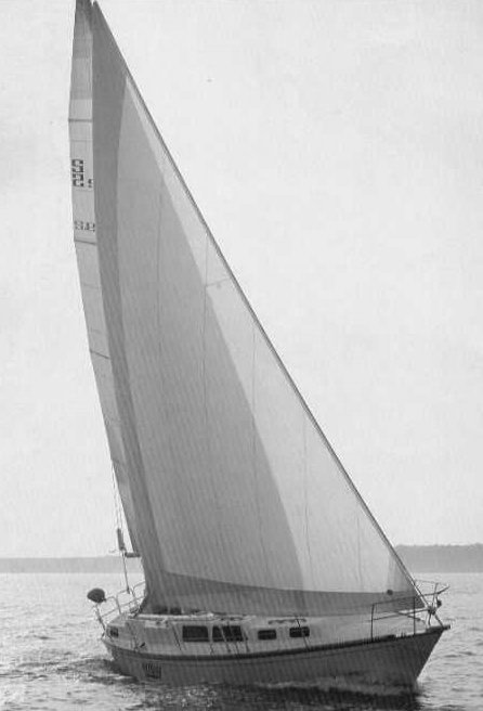 S2 92 c sailboat under sail