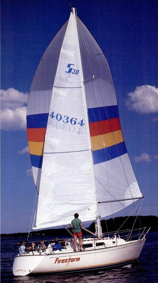 Sabre 30 3 sailboat under sail