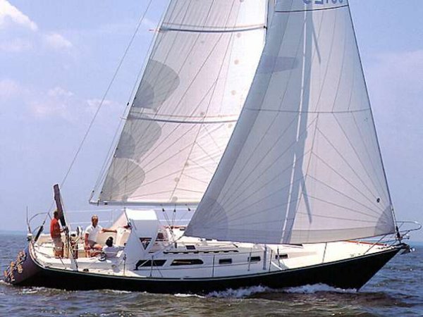 Sabre 38 mkii sailboat under sail