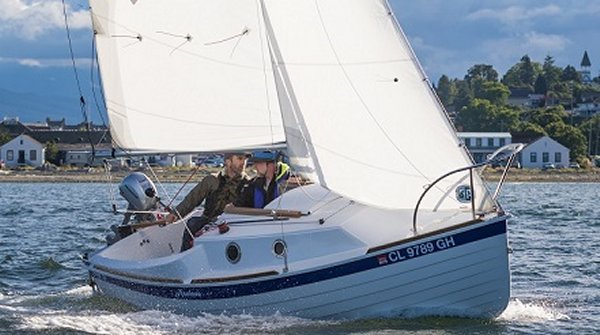 Sage 15 sailboat under sail