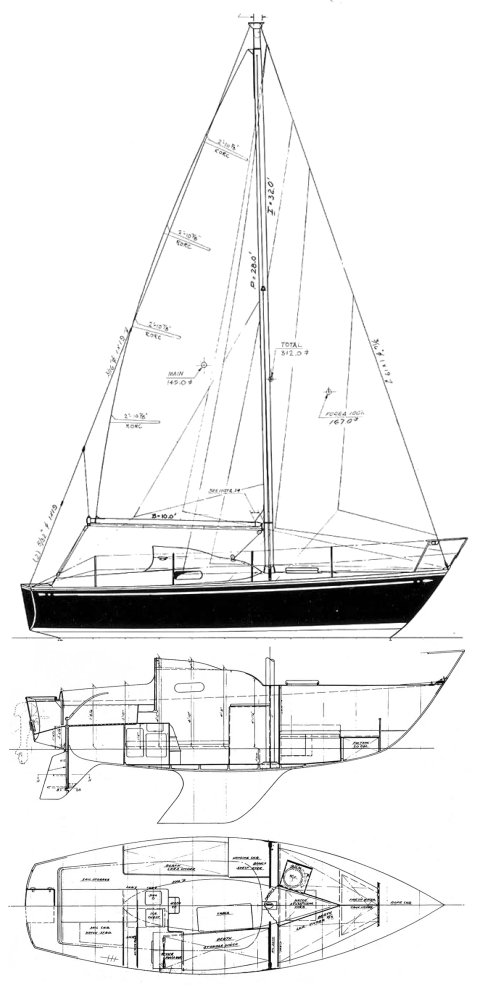 Sagitta 26 sailboat under sail