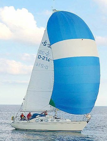 Sagitta 35 sailboat under sail