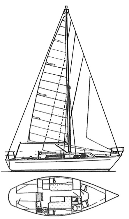 Sailor 29 colvic sailboat under sail