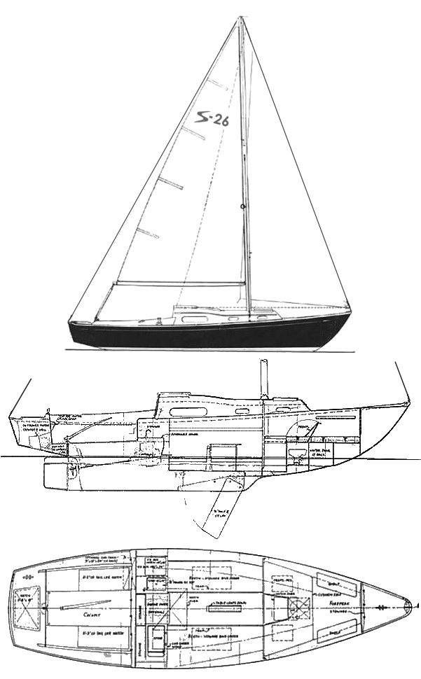 Sailmaster 26 sailboat under sail