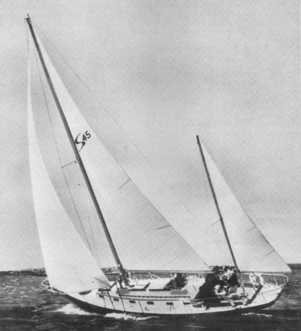 Sailmaster 45 sailboat under sail
