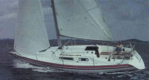 Scanmar 3131a sailboat under sail