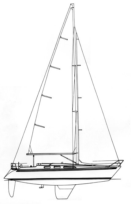 Scanner 391 sailboat under sail
