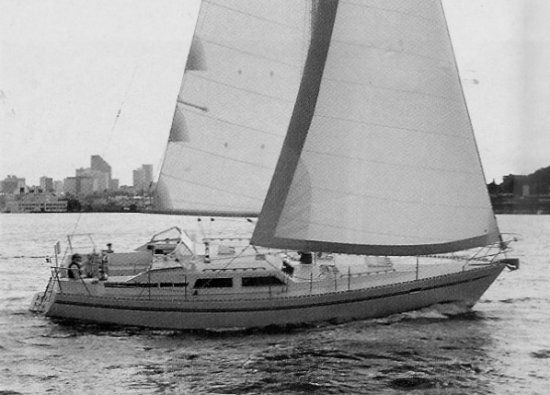 Sceptre 41 sailboat under sail