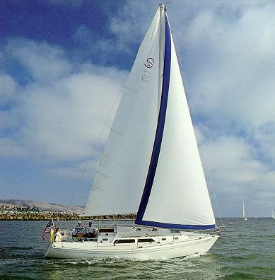 Schock 34 pc sailboat under sail