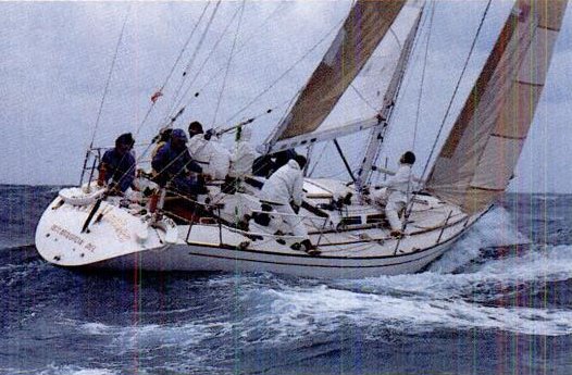 Schock 41 sailboat under sail
